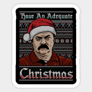 Adequate Christmas Sticker